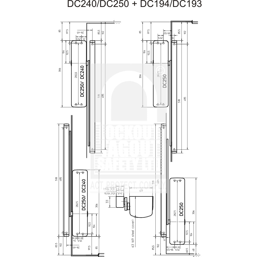 Abloy DC250 door closer