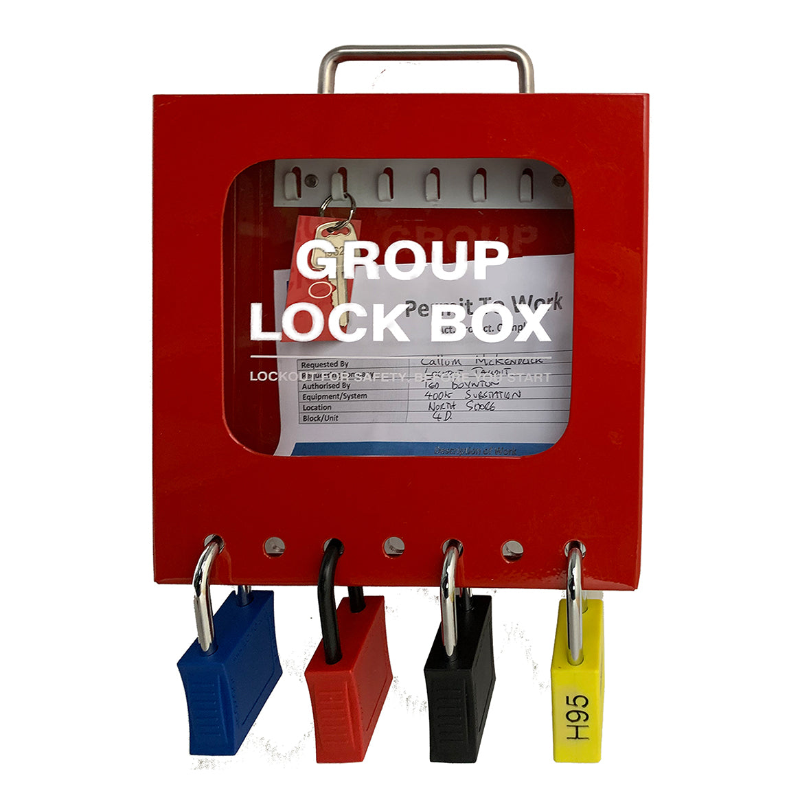 105715-T2 Steel Wall Mounted Group Lockout Box