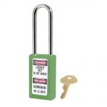 Green 411 Padlock Keyed to Differ with Long Shackle