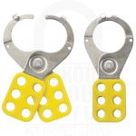 Large Yellow Steel Safety Hasp