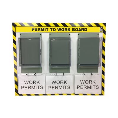 Double Sided Permit Holder Station