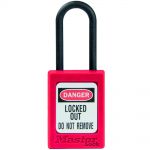 Master Lock S32 Non Conductive Safety Padlock Red