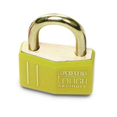 Yellow Brass Padlocks Pack of 12