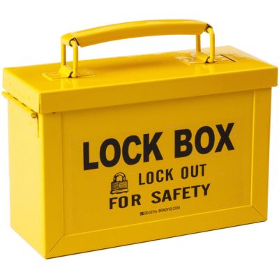 065672 Brady Yellow Group Lockout Box – Lockout Tagout Safety Ltd
