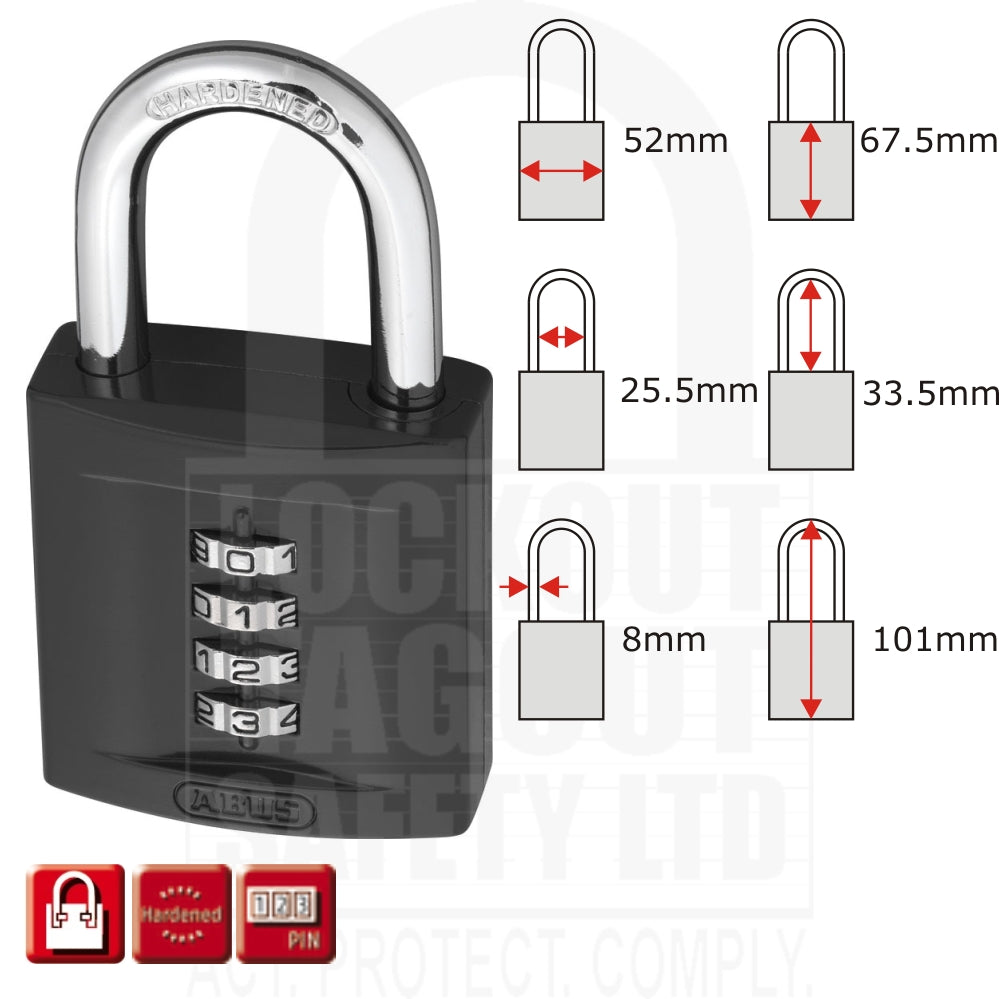 Combination Lock 158/50 – Lockout Tagout Safety Ltd
