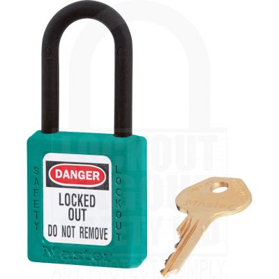 Master Lock 406 Non Conductive Safety Padlock Teal