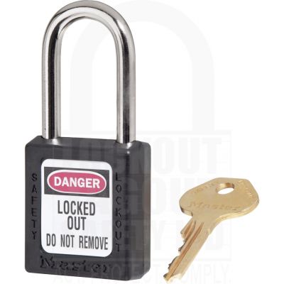 Custom Master Lock 410 Safety Padlock Black