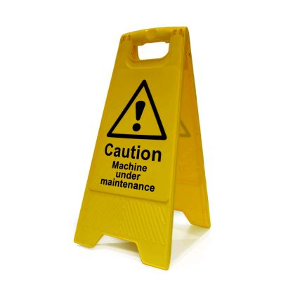 Caution Machine Under Maintenance A Board