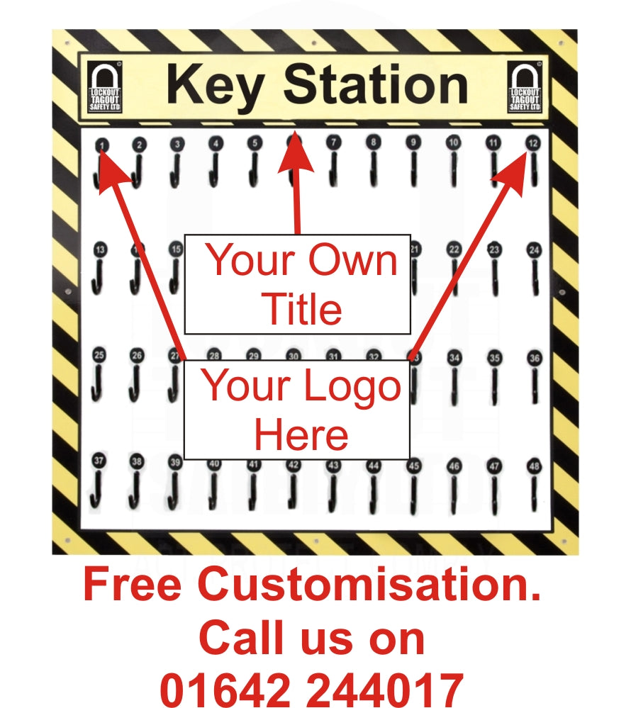 LTKS48 48 Hook Key Station – Lockout Tagout Safety Ltd