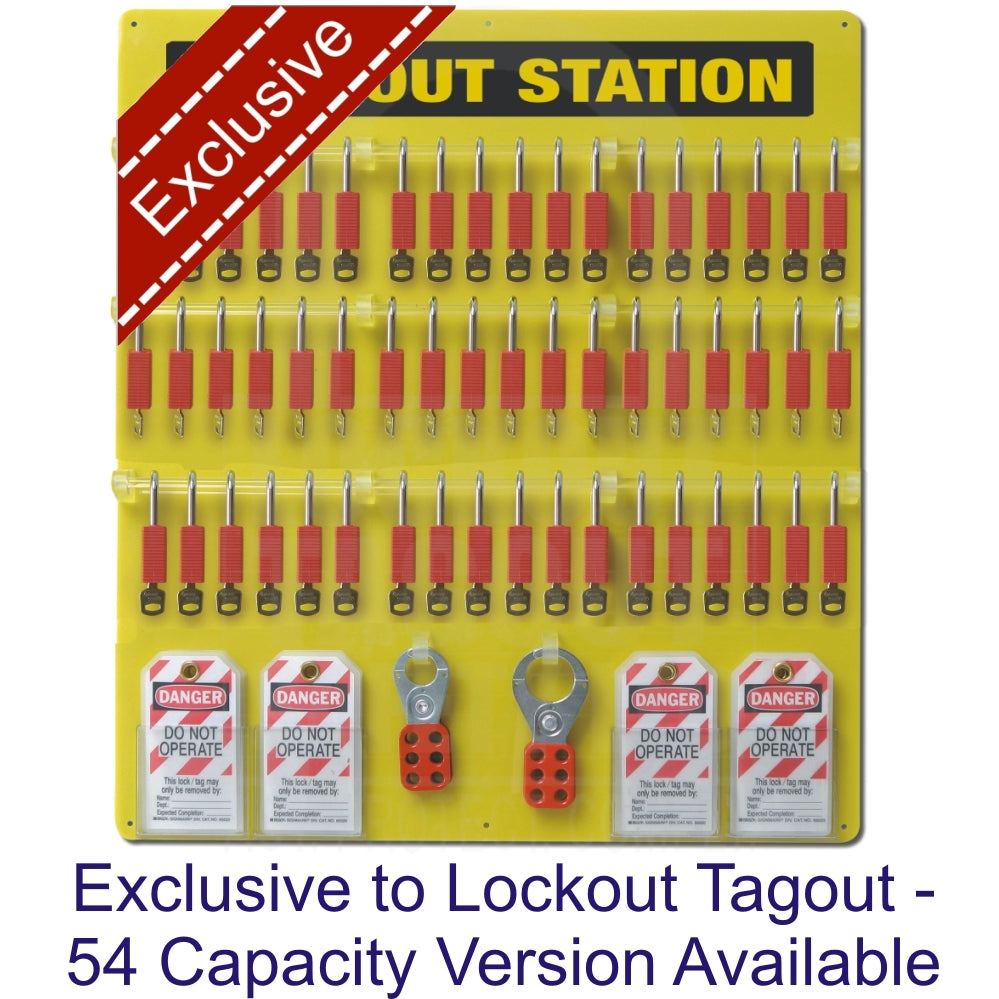 Custom LOTOB36C Lockout Tagout Board 36 Padlock Capacity