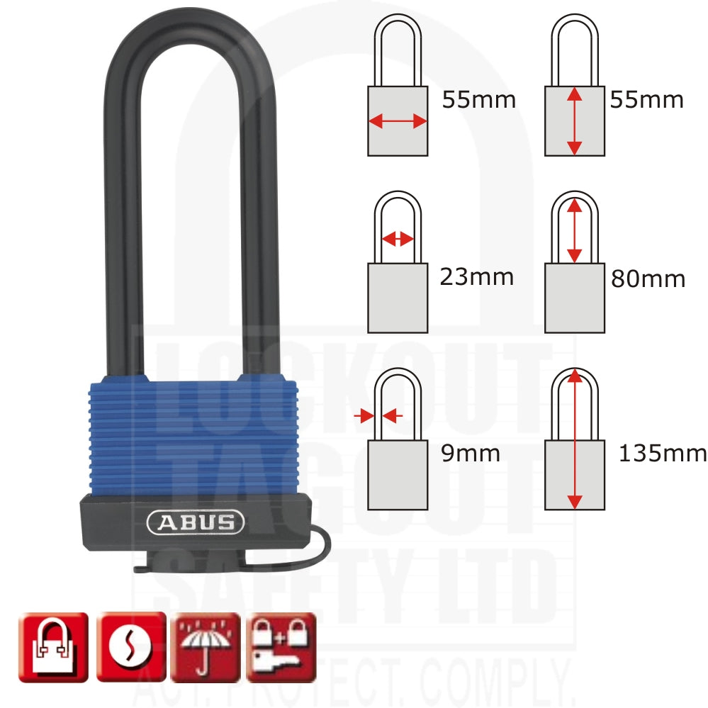 Brass Marine Padlock Long Shackle