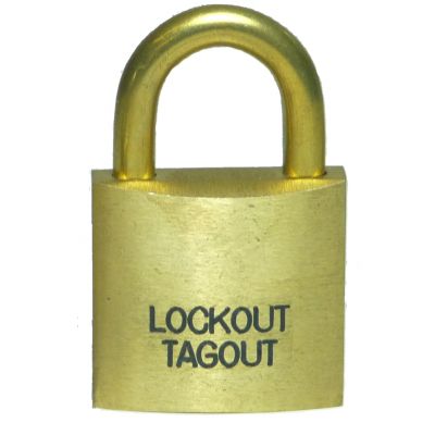 Brass Padlock Small Body – Lockout Tagout Safety Ltd