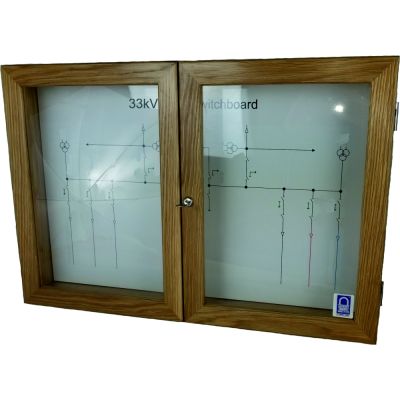 Custom Wooden Key Cabinet – Lockout Tagout Safety Ltd