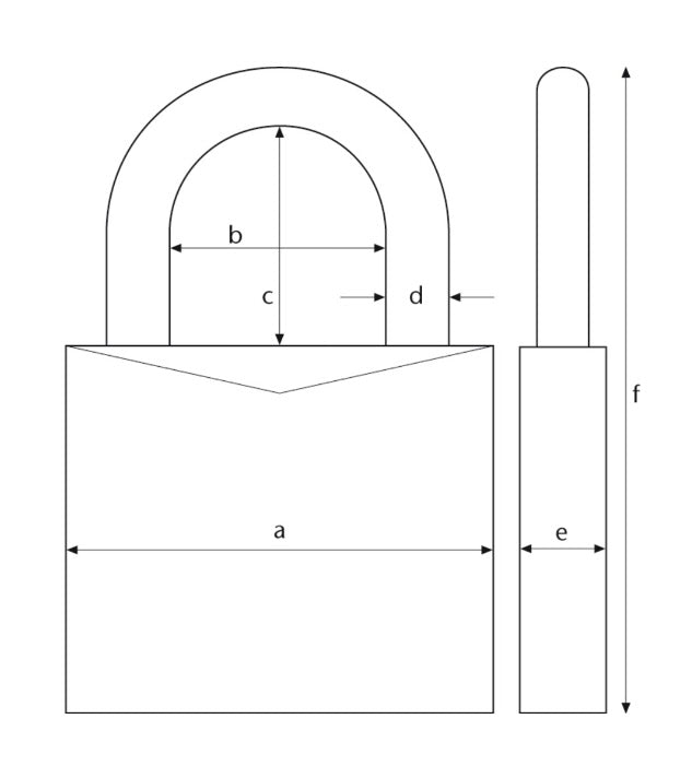 Abus Inox T84MB/30 Coated Brass Padlock