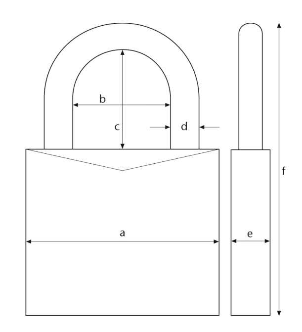 Brass Padlock T84MB/20