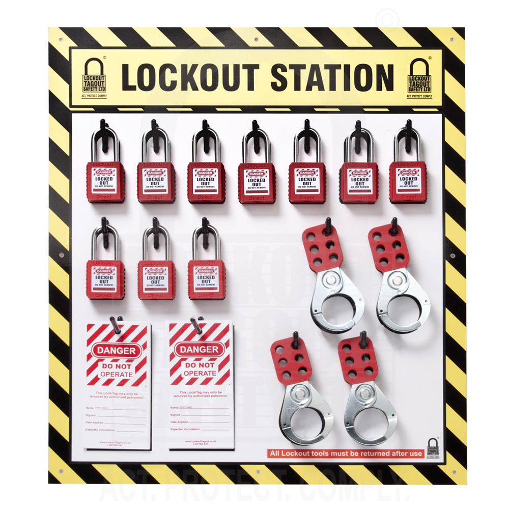LBPREM10 Premium Lock Board 10 Capacity – Lockout Tag Out