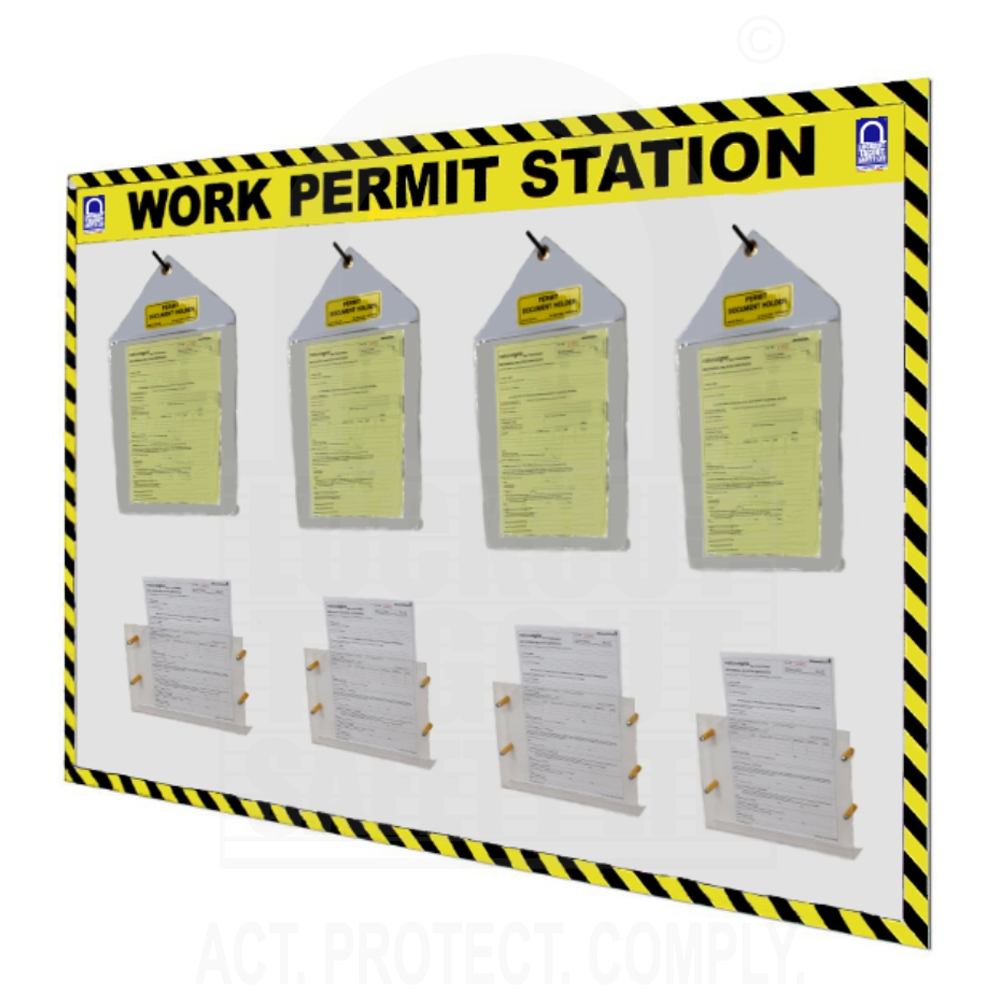 Custom LSE319 Large Work Permit Station – Lockout Tagout Safety Ltd