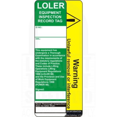 LOLER Safety Inserts