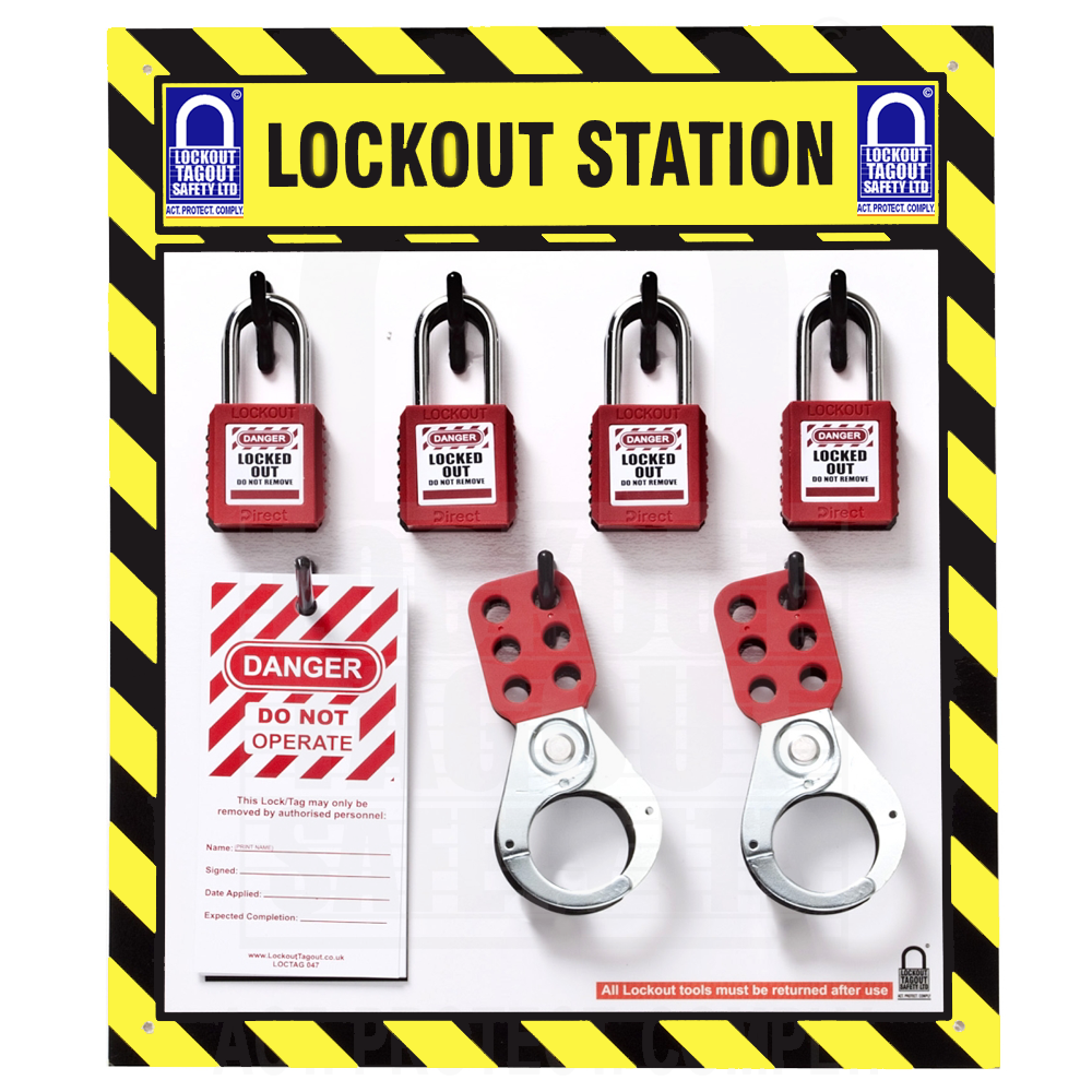 LockoutStationLB4 Lockout Station 4 Capacity Board LB4 – Lockout Tagout ...