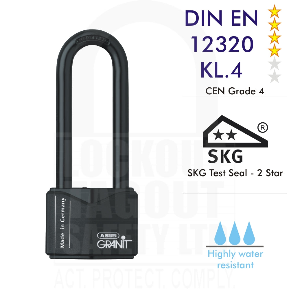 Abus 37/55HB100 Granit Padlock Extra Long Shackle