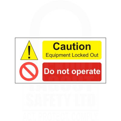 Magnetic Caution Sign 200 x 100mm