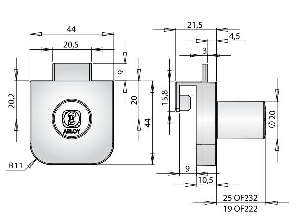 Abloy OF232 Deadbolt