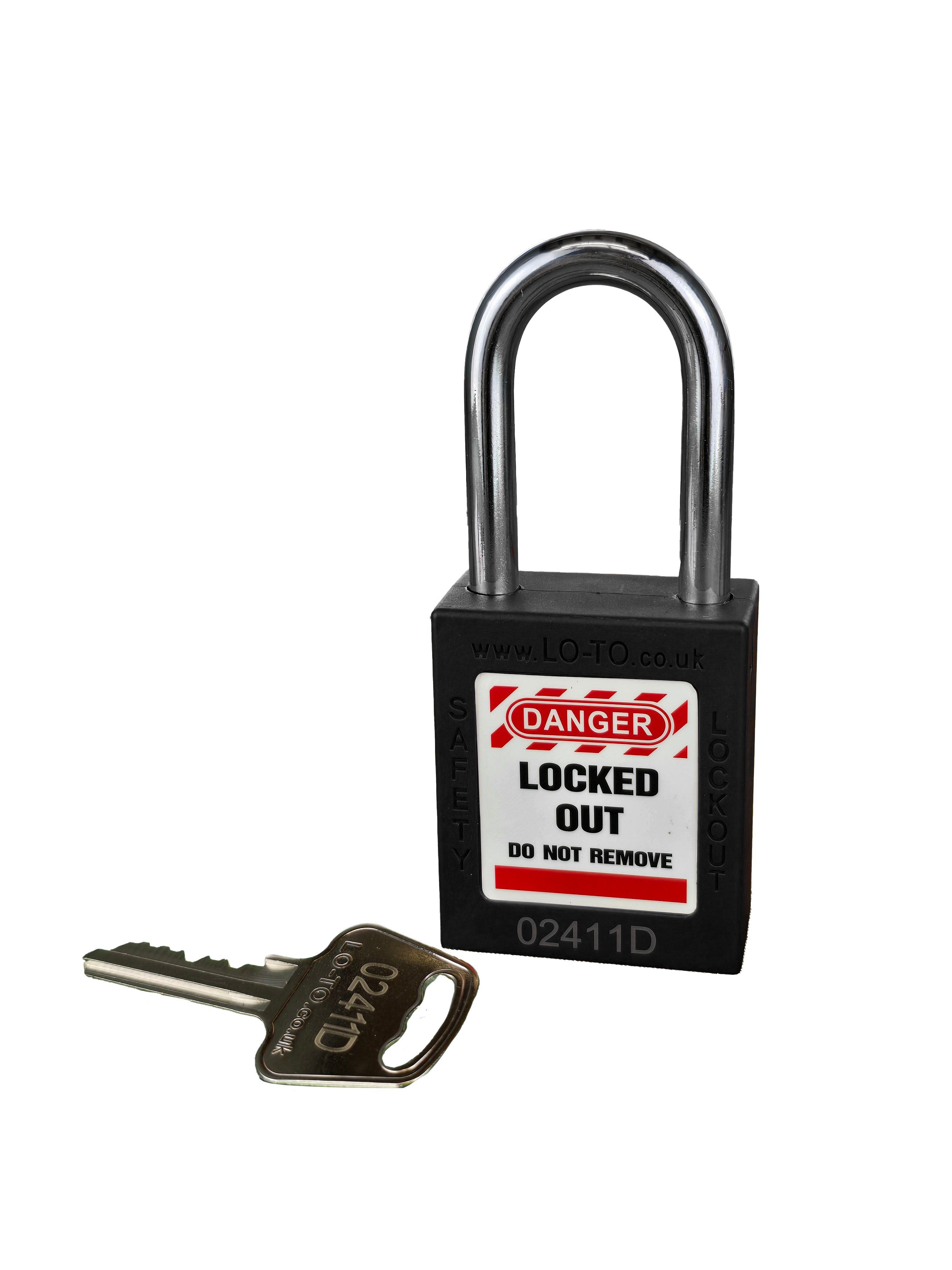 PL201-BLK Lockout Tagout Safety Padlock Black