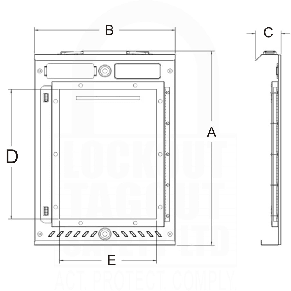 Masterlock Permit Display Case – Lockout Tagout Safety Ltd