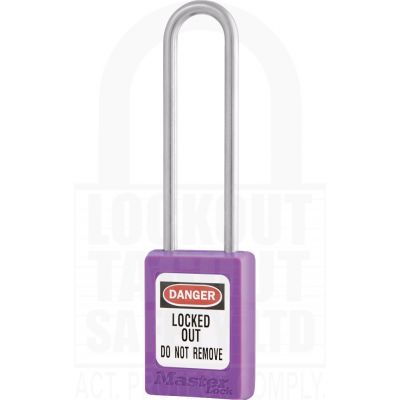 Master Lock S31LT Safety Padlock Purple Long Shackle – Lockout Tagout ...
