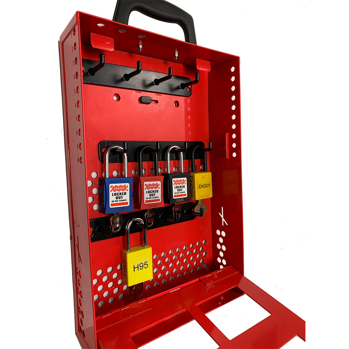 B810 Abus Red Permit Box – Lockout Tagout Safety Ltd