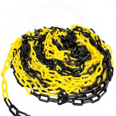 Yellow Chain On Racking Orsted Black/Yellow Chain (25 Metre Chains) – Lockout Tagout Safety Ltd