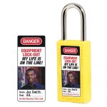 Photo Identification Labels for 411 Safety Padlocks