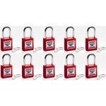Safety Padlock 10 Pack Keyed to Differ