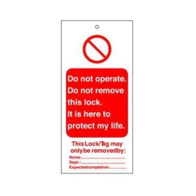 256564 General Safety Warning Tags Pack of 10
