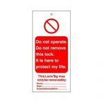 256564 General Safety Warning Tags Pack of 10