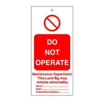 256565 General Safety Warning Tags Pack of 10