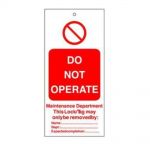 256565 General Safety Warning Tags Pack of 10