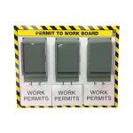 Double Sided Permit Holder Station