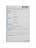 A5 NCR Lockout Isolation Certificate